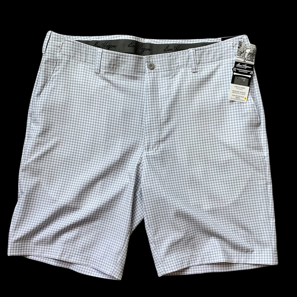 NWT Ben Hogan Golf Shorts W38 UPF 30 Sun Protection Fabric Moisture Wicking